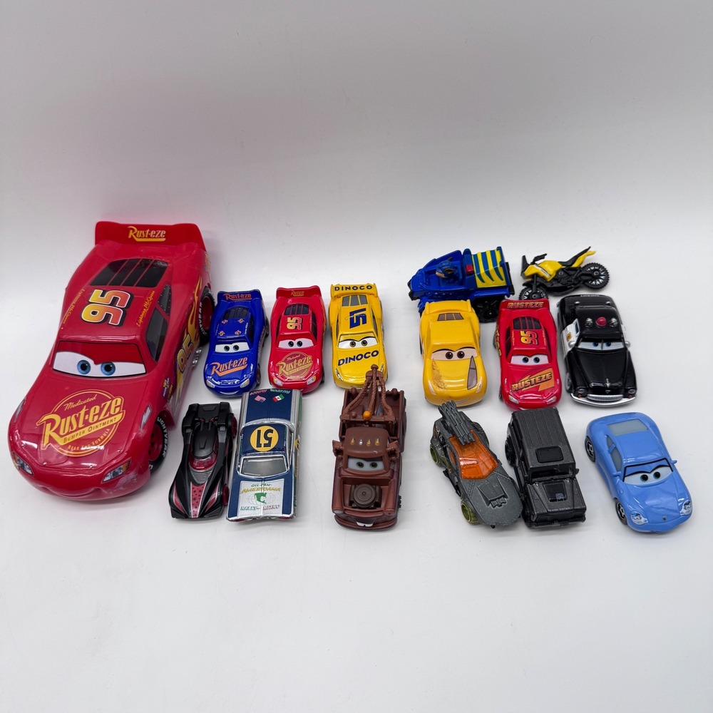 Disney Pixar Cars Toy Lot Kids Multicolor Lightning McQueen Mater RC Jada etc.